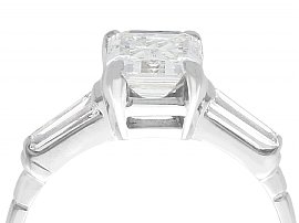 Vintage Asscher Cut Diamond Ring