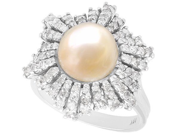 Pearl and Diamond Ring Antique