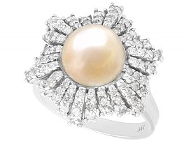 Pearl and Diamond Ring Antique