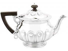 Sterling Silver Teapot by Reid & Sons - Arts and Crafts Style - Antique Edwardian (1904)