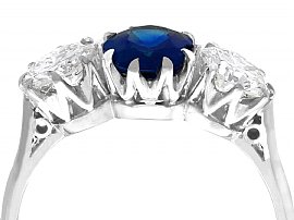 Sapphire and Diamond Ring White Gold UK
