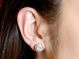 Vintage Illusion Earrings Diamond