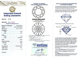 Vintage Illusion Earrings Diamond Certificate