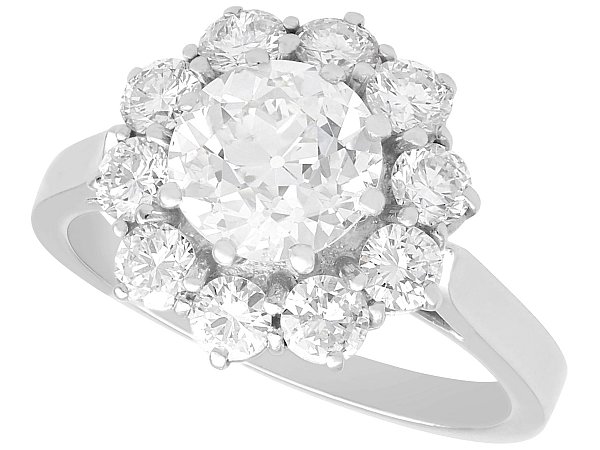 Diamond Cluster Engagement Ring