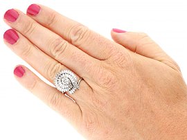 Wearing 1950s Platinum Diamond Ring 
