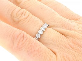 Full Diamond Eternity Ring White Gold 