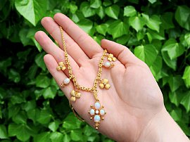 Gold and Opal Necklace UK 