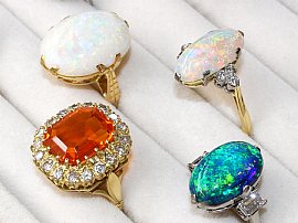 Vintage Opal and Diamond Ring UK