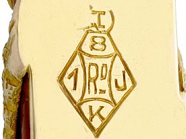 Antique Agate Gold Brooch Hallmarks