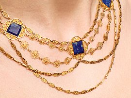 Victorian Lapis Lazuli Necklace 