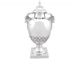 Sterling Silver Covered Vase - Antique George V