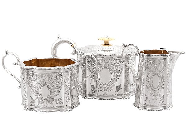 1880s Silver Tea Set