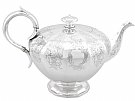 Sterling Silver Teapot by Charles Riley & George Storer - Antique Victorian