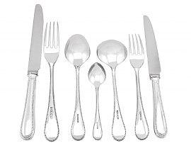 Silver Beaded Cutlery Set UK