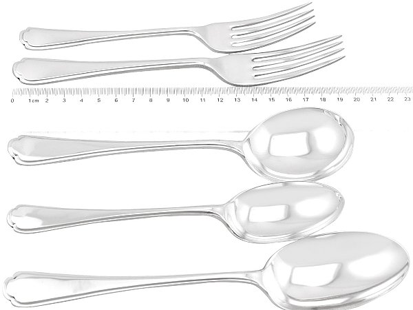 ST JAMES Pattern WALKER & HALL Cutlery Dessert  Fork / Forks 7" 