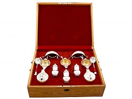  Boxed Condiment Set in Sterling Silver 