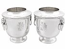 Sterling Silver Wine Coolers - Antique George III