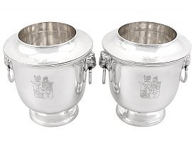 Antique Silver Wine Coolers