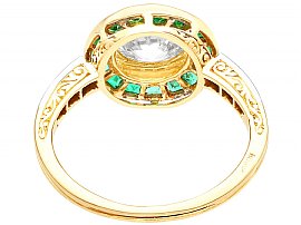 Antique Emerald Target Ring