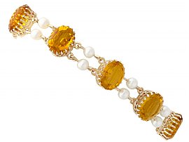  Yellow Gold Citrine Bracelet
