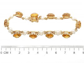 Vintage Gold Citrine Bracelet