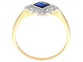  Sapphire and Diamond Ring