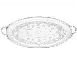 Sterling Silver Tray Engraved