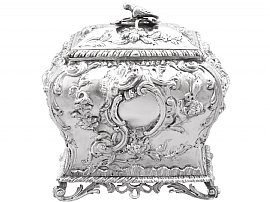18th Century Silver Tea Caddy