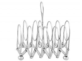 Expanding Silver Toast Rack