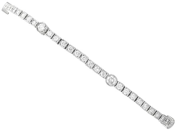 Antique Diamond Line Bracelet
