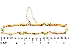 Antique Peridot Bracelet Size