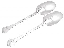 Antique Sterling Silver Trefid Spoon 