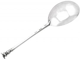 Antique Silver Seal Top Spoon