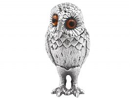 Sterling Silver Owl Pepperette - Vintage (1961); C5883
