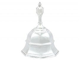 Large English Silver Table Bell
