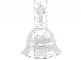 Large English Silver Table Bell Measurements 