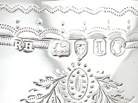 Bright Cut Engraved Silver Goblet Hallmarks