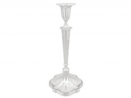 One Sterling Silver Candlestick