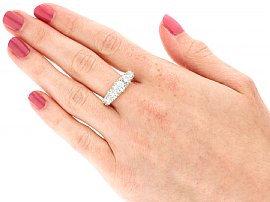 Wearing Diamond Five Stone Ring