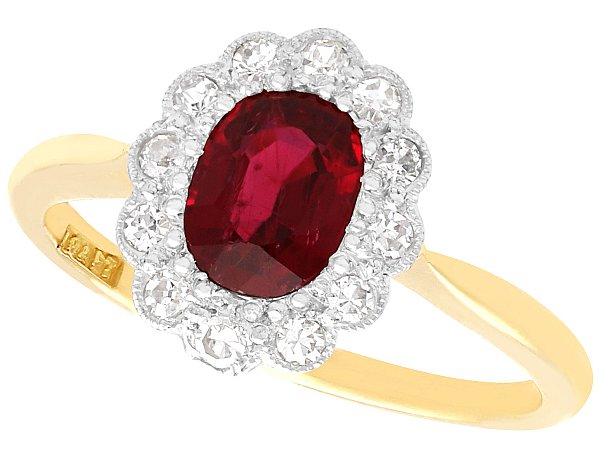 Non Heat Treated Ruby Ring for Sale 