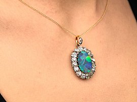 Opal Pendant wearing image