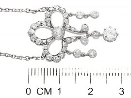 Edwardian Diamond Pendant Measurements