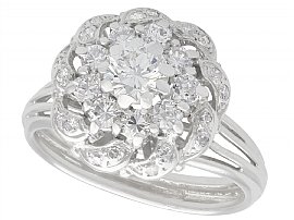 1950s Diamond Cluster Ring Vintage