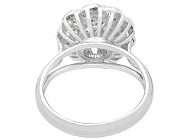 cluster ring in white gold with diamonds
