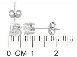1.41 Carat Diamond Earrings Size