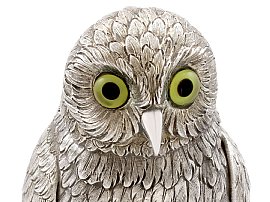 Sterling Silver Owl Ornament Face