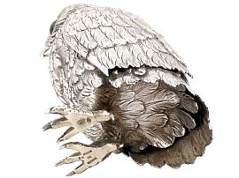 Sterling Silver Owl Ornament Underside