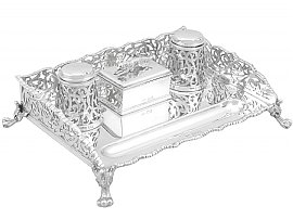 Sterling Silver Inkstand Victorian