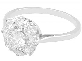 Diamond Platinum Cluster Ring