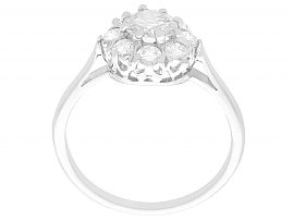 1940s Diamond Platinum Cluster Ring